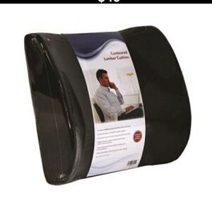 Seat Back Lumbar Cushion with Elastic Strap